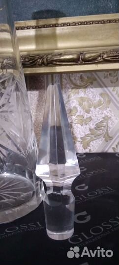 Графин штоф хрусталь, алмазная грань