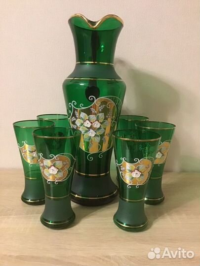 Кувшин и стаканы Чехия Богемия