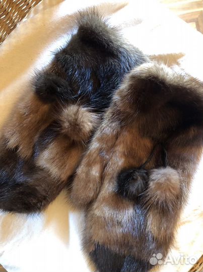 Варежки из норки