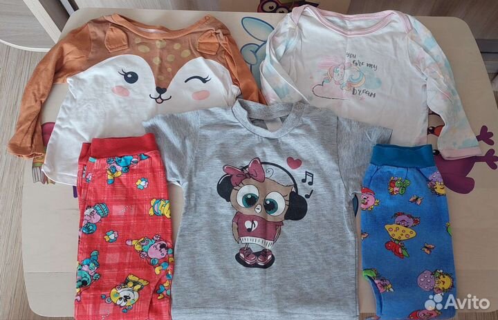 Пакет вещей для девочки 62 - 86