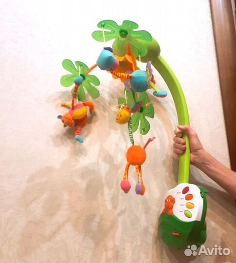 Мобиль модуль на кроватку tiny love зоопарк