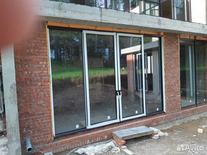 Витражные окна французкие окна в пол