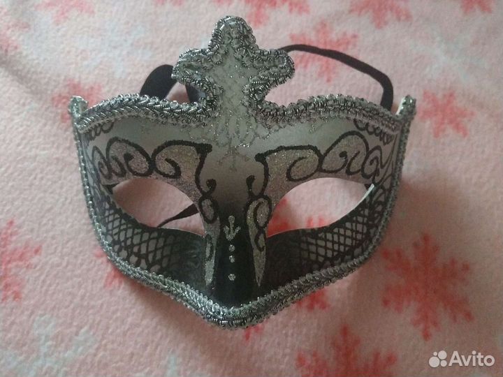 Маска карнавальная новогодняя