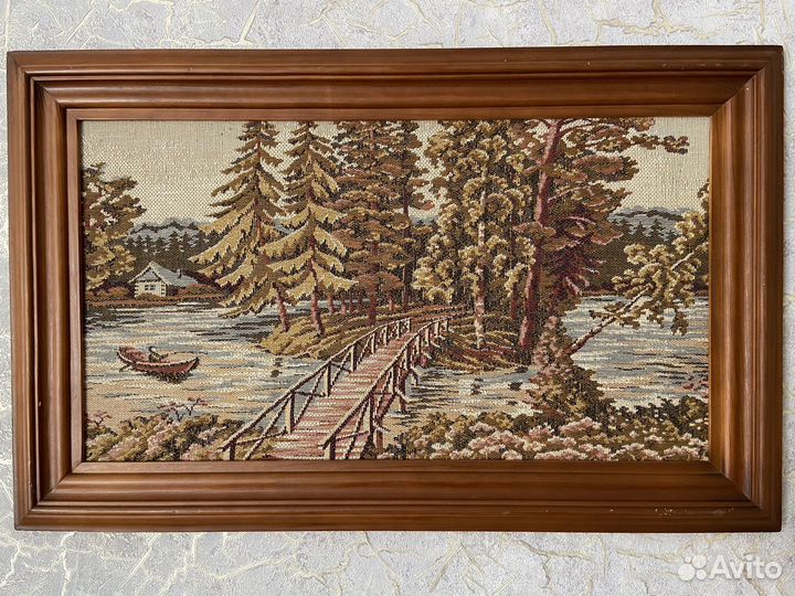 Картина в раме гобелен