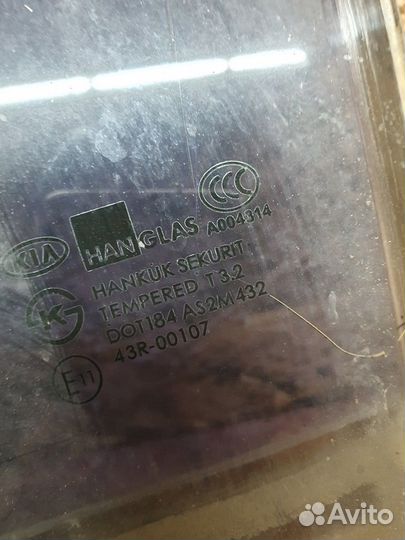 Стекло заднее левое 1.6 МКПП G4ED Kia Cerato 2004