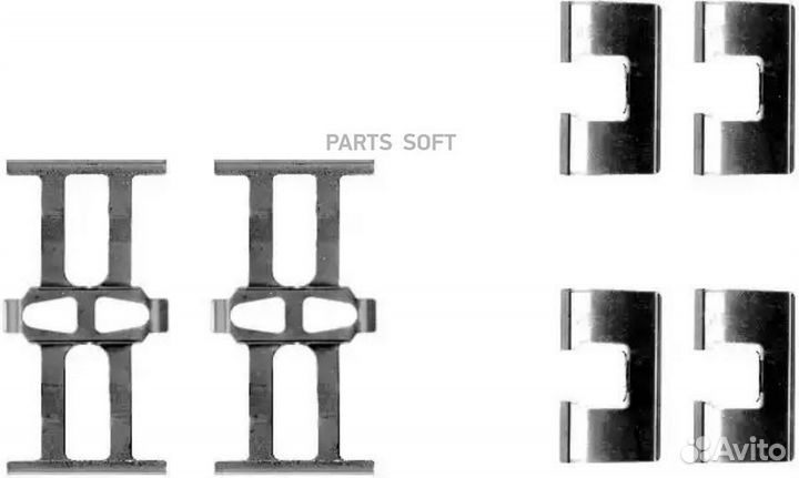 Textar 82049600 Комплектующие, колодки дискового т