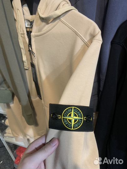 Песочный Зип худи stone island M L XL XXL