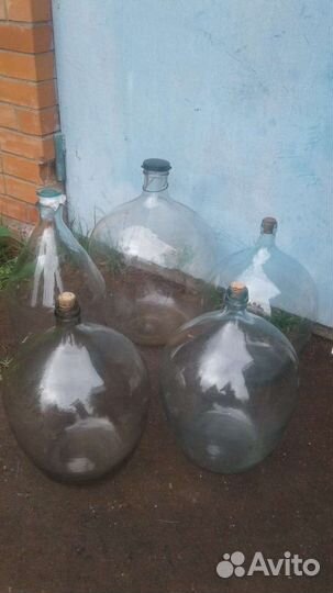 Бутыль стеклянная СССР 50,30,20 литров