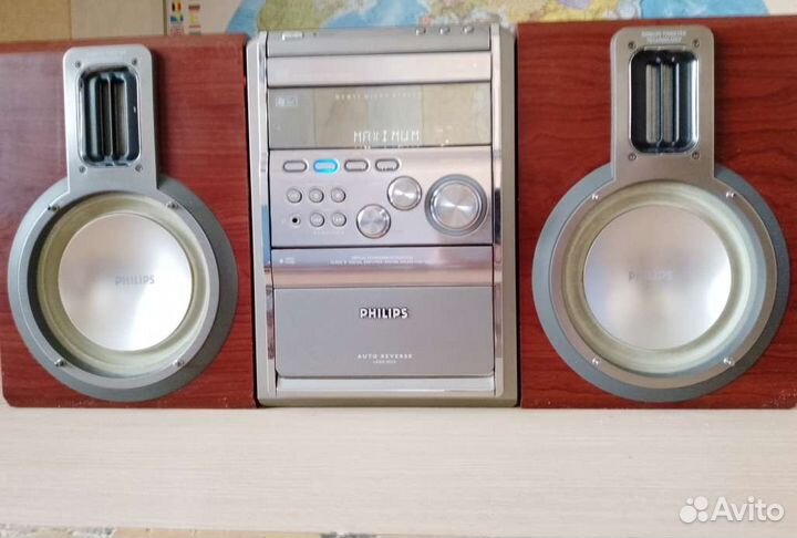 Музыкальный центр philips бу. Рабочий