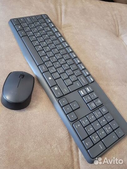 Беспроводная клавиатура и мышь logitech mk235