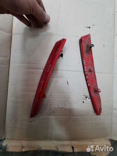 Hyundai solaris 2 задний отражатель бампера