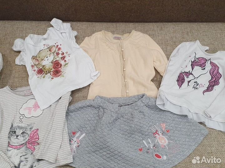 Вещи пакетом для девочки 104 110 116