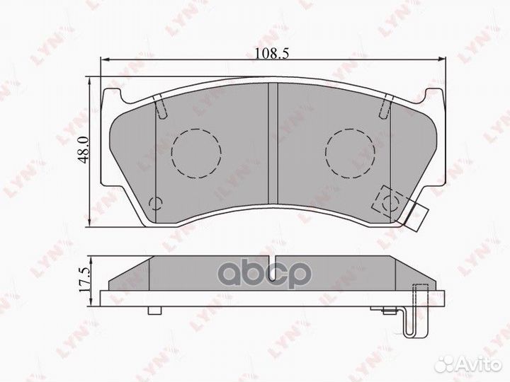 Колодки тормозные дисковые перед 1,02 BD570