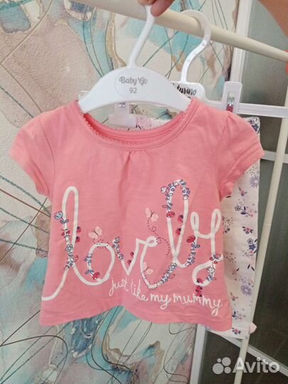Летний фирменный гардероб для девочки 3-6 месяцев