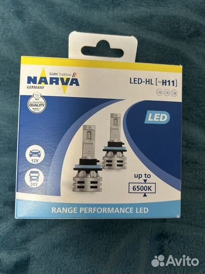 Лампа ближнего света h11 led-hl narva