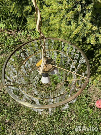 Люстра хрустальная Чехословакия 70-80гг