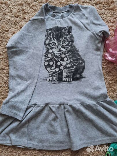 Вещи пакетом на девочку 104р