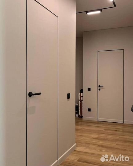 Скрытая дверь с коробкой