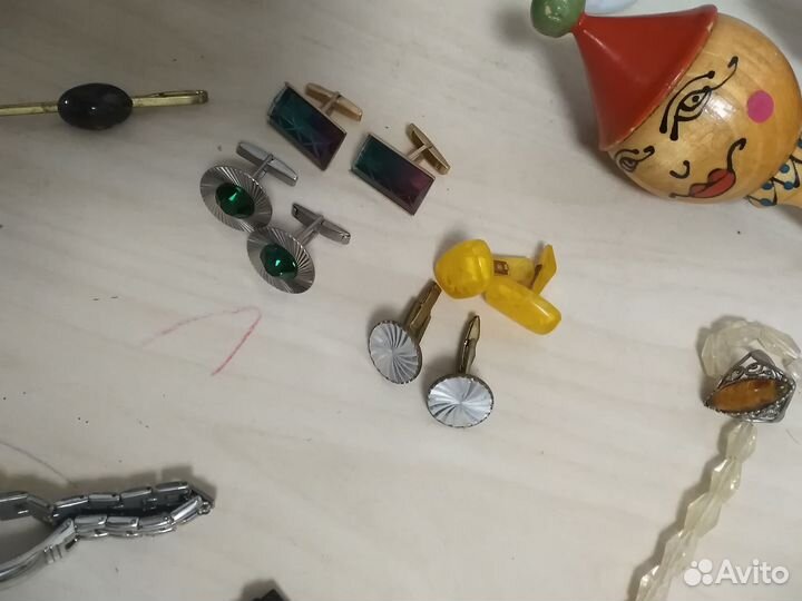Запонки СССР, часы,мелочи разные