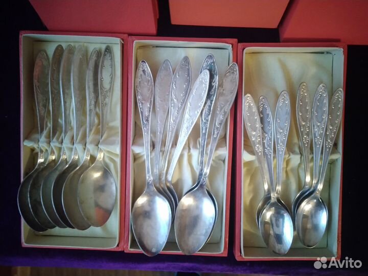 Набор столовых приборов новый СССР разные