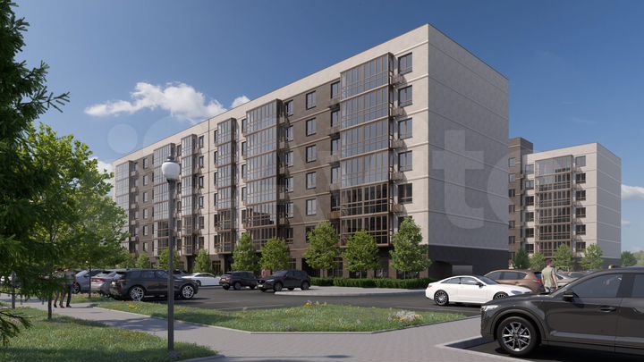 2-к. квартира, 66,4 м², 4/7 эт.