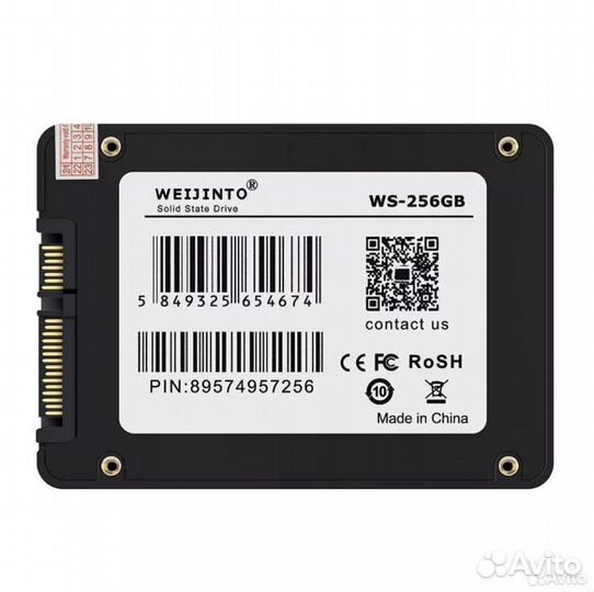 SSD 256gb weijinto