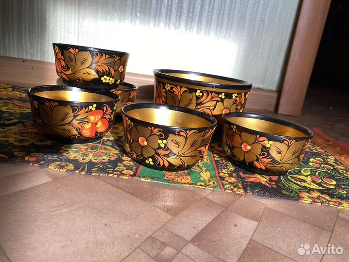 Набор посуды хохлома