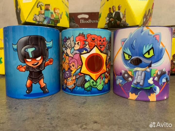 Кружки Brawl Stars (бравл старс) в ассортименте