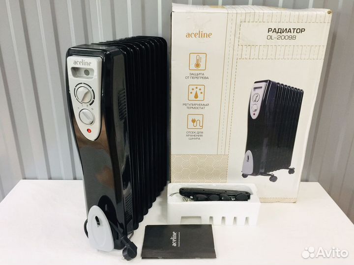 Масляный обогреватель Aceline 2 кВт (Новый)