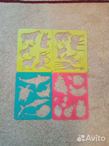 Детские трафареты 4 шт