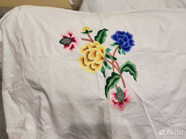 Чехол на подушку от оттоманки советских времён