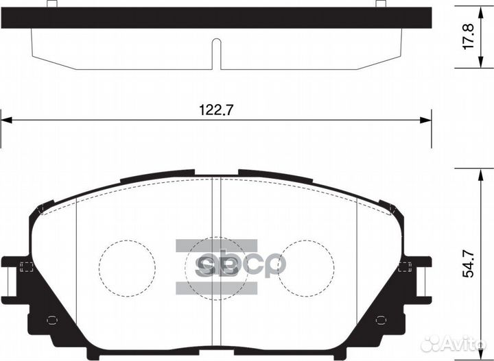 Колодки тормозные, передние SP1588 Sangsin brake