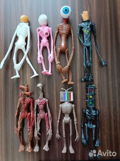 Набор фигурок Сиреноголовых из 8 шт, светящиеся