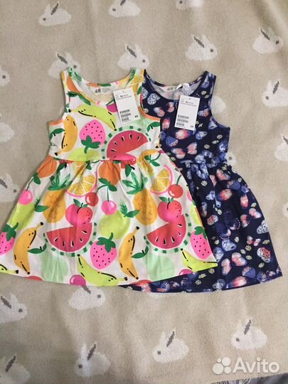 Набор от H&M (два трикотажных платья), 92 размер