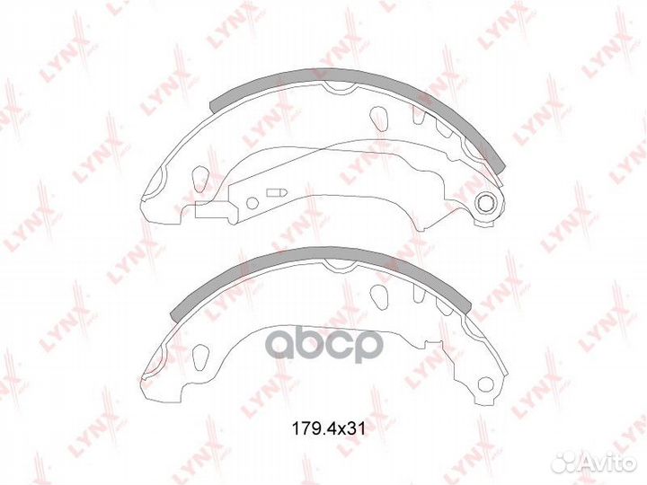 Колодки тормозные барабанные зад BS6101 LYN