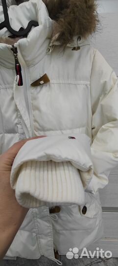 Tommy hilfiger пуховик женский S-M
