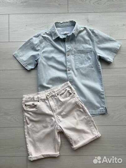 Zara рубашка + шорты, р. 152