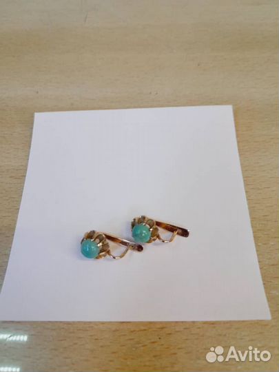 Серьги золотые 583 СССР