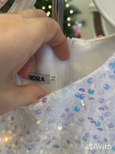 Платье праздничное новогоднее 134