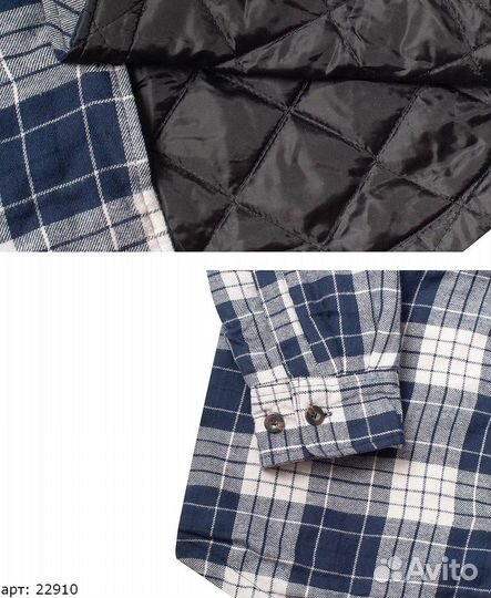 Рубашка Dickies light blue клетчатая синяя