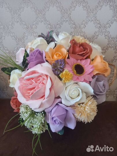 Букеты из мыла на 8 марта