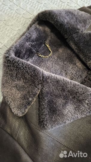 Кожаная дубленка мужская