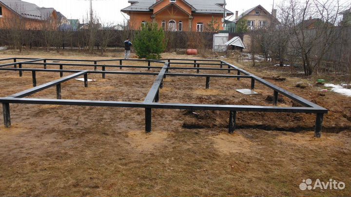 Винтовые сваи + монтаж