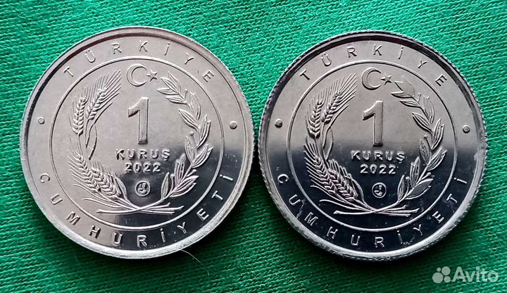 Турция 1 куруш 2022 г. Лев и Ягуар. UNC