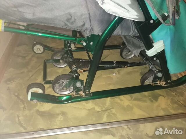 Детские санки коляска с колесами