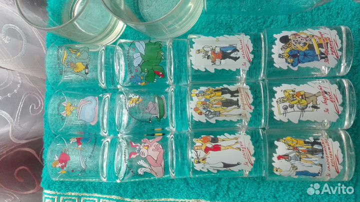 Стаканы, рюмки ассорти