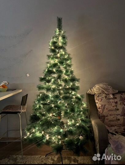 Ёлка искусственная/заснеженная (210см)