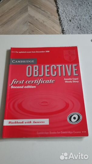 Рабочая тетрадь Objective first certificate FCE