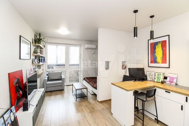 Апартаменты-студия, 29,6 м², 4/9 эт.