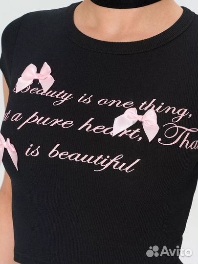 Топ с бантиками